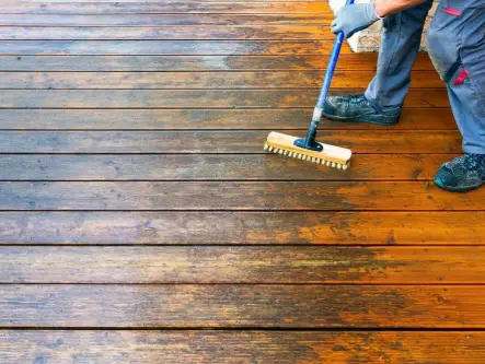 Résultat d'un nettoyage de terrasse professionnel à Mérignac